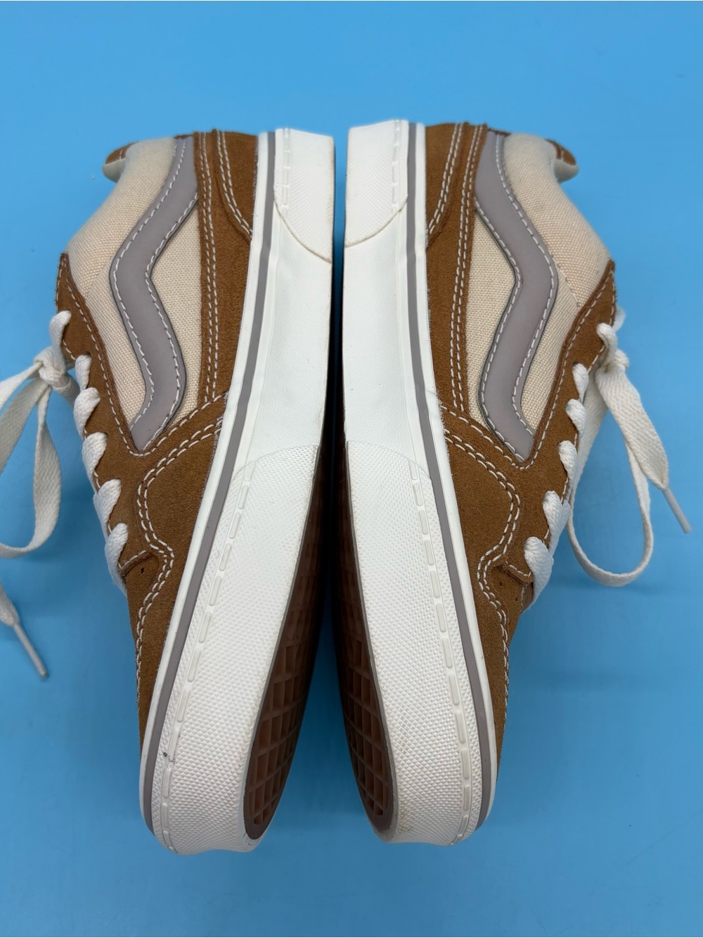 Vans Caldrone Low Top Skate Shoes Sneakers Brown Sugar/Tan Size 9 - Picture 2 of 7